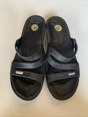 Damen-Sandalen   US-Größe 9   schwarz