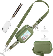 Clip and Go Strap for Phone with Wallet Crossbody Phone Lanyard Adjustable and D