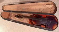 1900 s-Rigat Rubus Violin-St. Petersburg,Russia/Germany w/ GSB Coffin Case-AS-IS