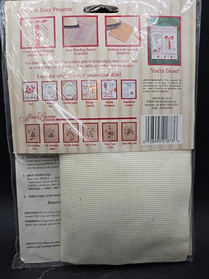 Plaid Stitched Impressions #21873 Let It Snow Alma Lynne Designs Complete Kit - Image 4 of 4