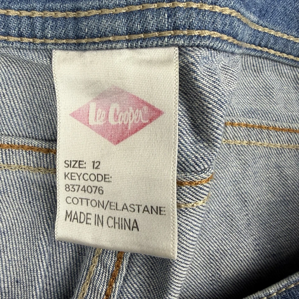 Lee Cooper Jeans Women’s Size 12 Blue Distressed Western Thrashed Cowgirl - Image 4 of 4