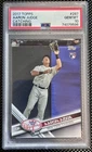 AARON JUDGE - 2017 Topps Aaron Judge #287 Rookie Catching RC Yankees PSA 10