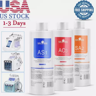 Aqua Peeling Solution AS1 SA2 AO3 Dermabrasion 3*400ML Cleansing Hydra Serum