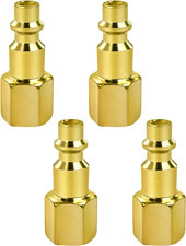 1/4 Inch Air Hose Fittings Kit - 4 Pcs Female Thread Quick Connect Adapter for A