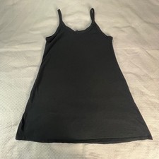 Universal Thread Womens Black Knit A-Line Mini Dress Spaghetti Strap Medium