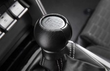 Genuine Toyota Gr 86 Manual Shift Knob Leather Brushed Black Stainless