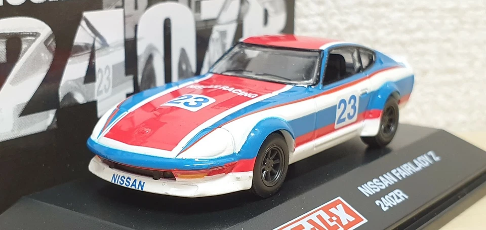 Modelo de coche fundido a presión 1/72 Real-X NISSAN DATSUN FAIRLADY Z 240ZR #23 RACING  Foto 2 de 4