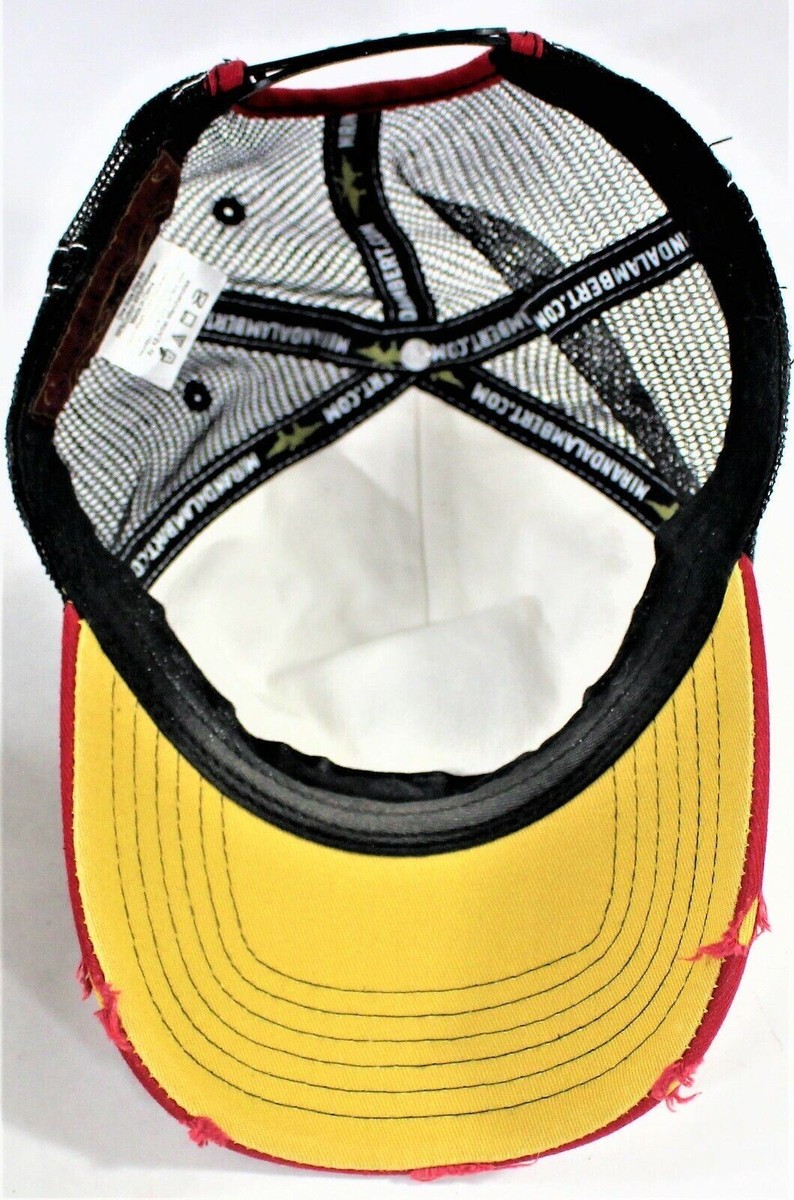 Miranda Lambert WILDCARD Orange Mesh Trucker Hat adjustable Miranda Lambert Distressed Live Tour Red Mesh Snapback  main image 3