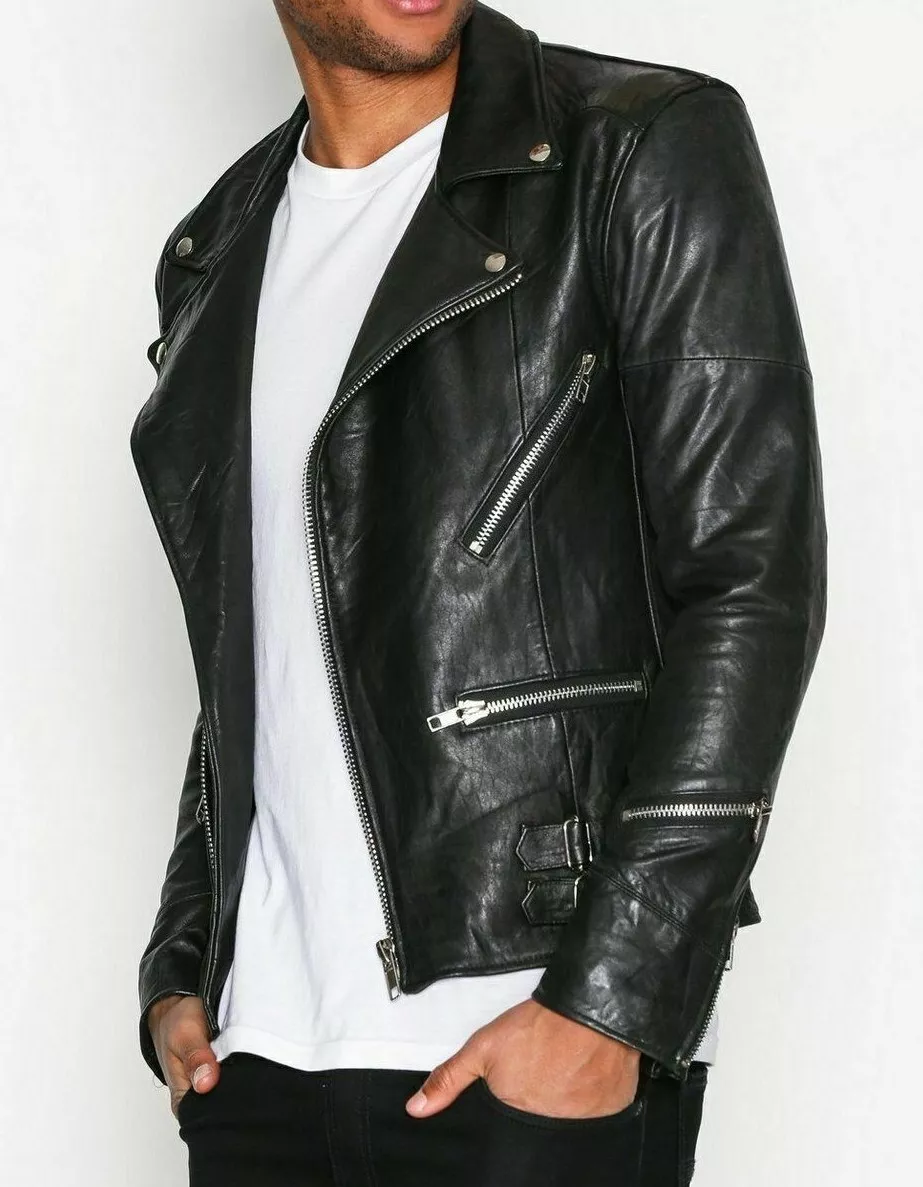 Soft leather moto best sale jacket