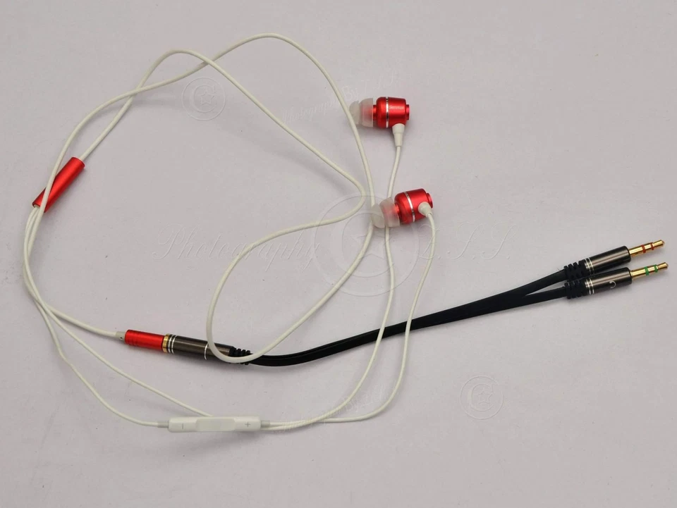 2x AUX Mic+Headphone 3.5 mm Plug 2To1 Jack Joiner Combiner For Laptop Desktop - Image 4 of 4