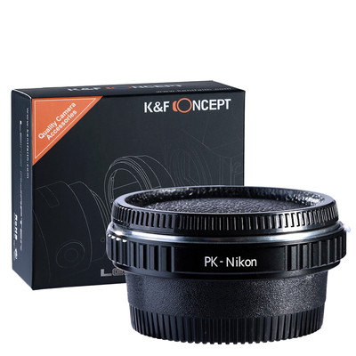 K&F Concept adapter with glass for Pentax K mount lens to Nikon F camera as D300