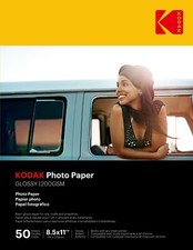 Kodak photo paper 8.5 x 11 glossy, 50 count, 200 g/m 41182-9891182 