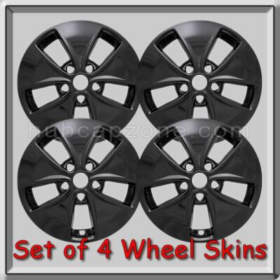 2015-2016 Soul Black Wheel Skins Fits 16'' Soul Hubcaps Black Wheel Covers