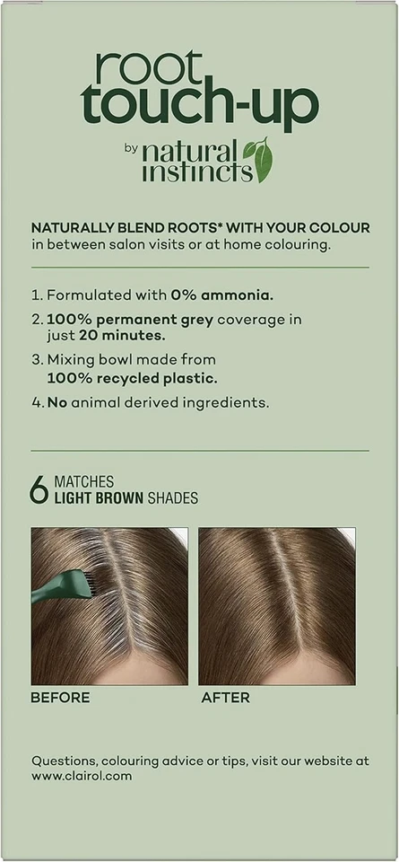 Clairol Root Touch Up Natural Instincts 6 LIGHT BROWN,,.AU - image 3 of 3