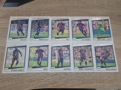 Panini Score Fifa 22/23 ALLE 10 Base Cards -  Team Set FC Barcelona - Gavi Pedri
