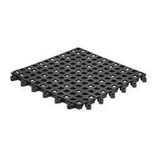 Wearwell 18" Long x 18" Wide x 7/8" Thick, Anti-Fatigue Modular Matting Open ...