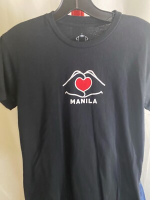 Kamisa Kultura Heart Manila I Love TEE T SHIRT  Small S WOMENS 
