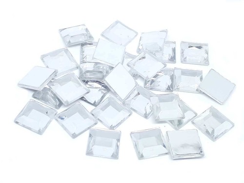 Lot De 20 Perles Strass Cabochon Ovale Acrylique Transparent 13x18 Mm - à Coller