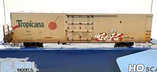 HO BLMA MODELS 52708 TRINITY 64' REEFER TROPICANA TPIX # 3107 WEATHERED GRAFFITI