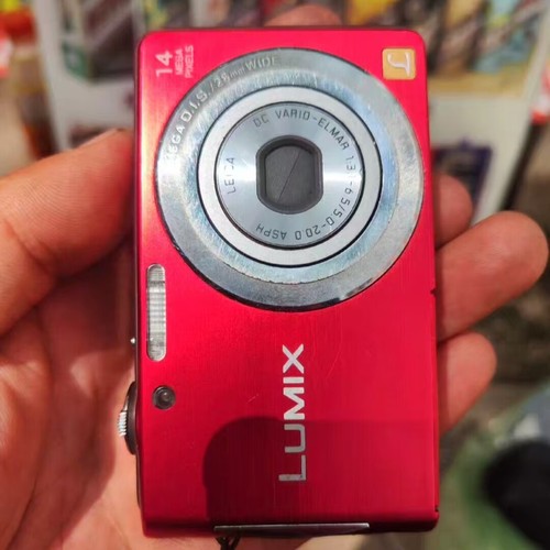 Panasonic LUMIX DMC-FH2/DMC-FS16 14.0MP CCD Digital Camera 100% Working-Red - Picture 5 of 12