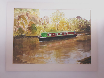 Authentisches Aquarell/Gouache Gemälde auf Aquarellpapier. Signiert von R. Haigh.UK