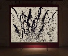 Mark Little original￼, Painting 81” X 62” Extra Large,Abstract,Action￼,PopXL