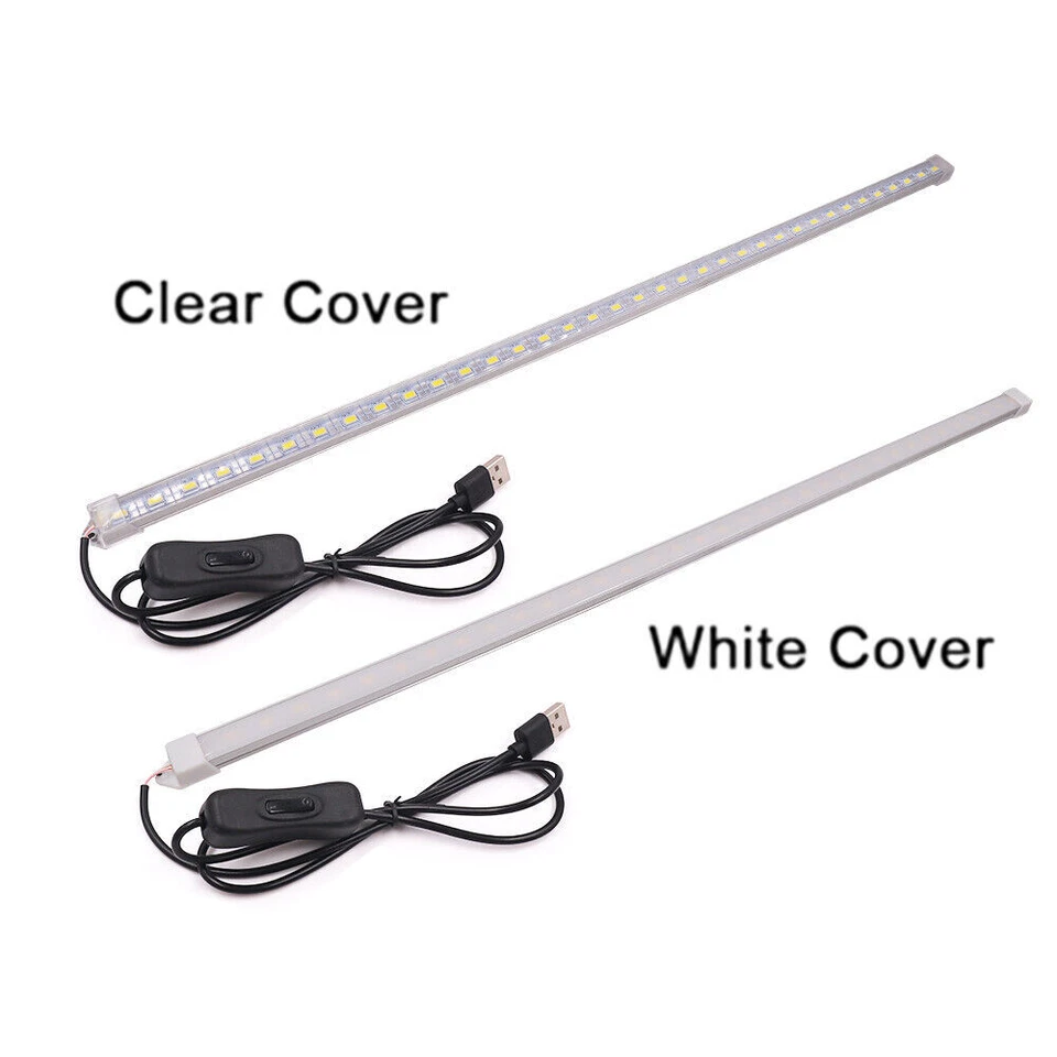 With Switch Light Tube USB LED Hard Strip Bar Night Light Portable Under Cabinet - Image 2 of 4