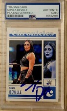 2018 Topps WWE Sonya Deville  RC Signed Autographed Card PSA SLAB