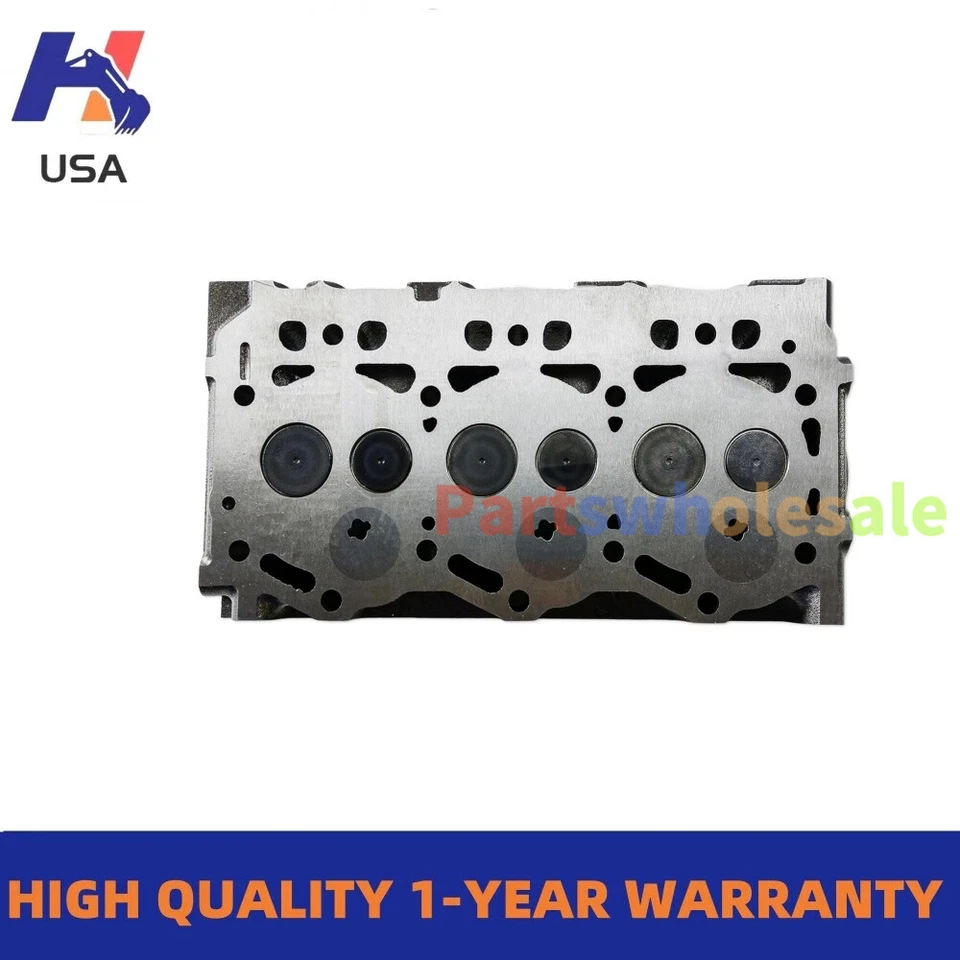 para Yanmar 3TNV76 Motor Culata + Juego de juntas completo John Deere X740 Tractor Foto 4 de 4