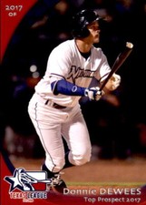 2017 Texas League Top Prospects Grandstand #5 Donnie Dewees Inverness Florida FL