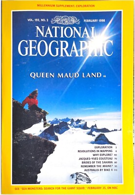 National Geographic Magazine - February 1998 Queen Maud Land Exploration Mapping
