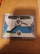2021 Limited Chuba Hubbard Panthers Rookie RB/35 Unlimited Potential Nice Patch