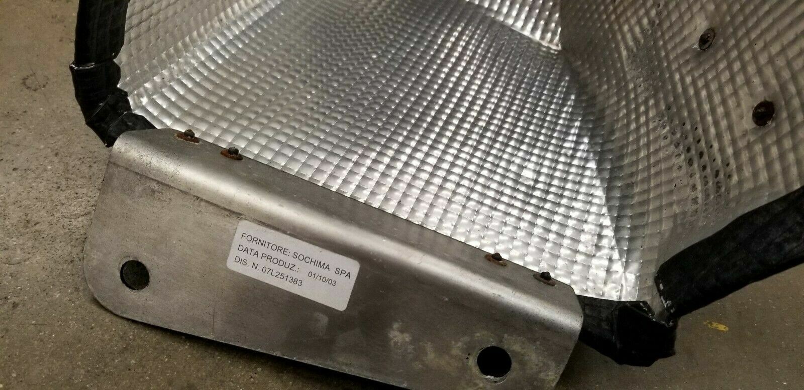 LAMBORGHINI GALLARDO REAR LEFT EXHAUST HEAT SHIELD OEM 07L251383