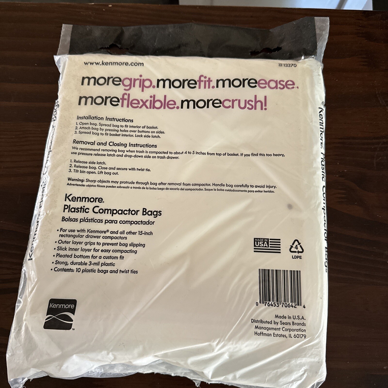 Kenmore Compactor 15" Trash Bags 76453706424 eBay