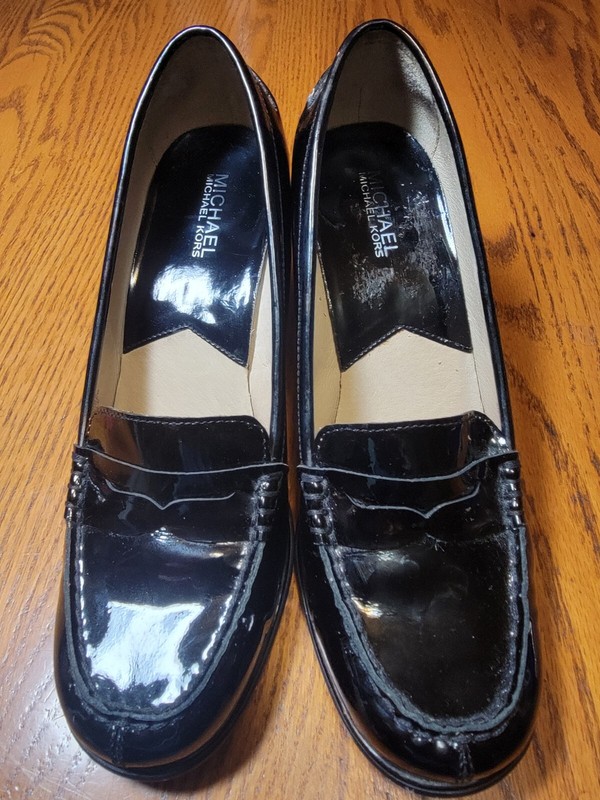 Michael Kors Buchanan Black Patent Leather Mid Loafer