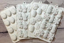 Confetti Silicone Shaped Candy Mold Chocolate Treat Butter Assorted Holidays NEW