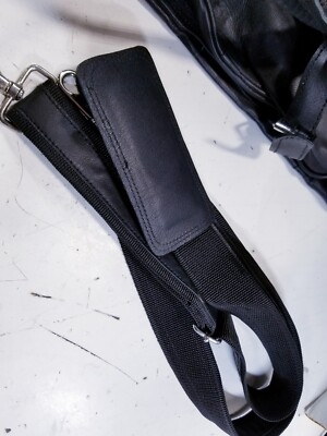 Classy Leather Bags Black Travel Duffel Bag 23