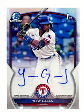 Yosy Galan #CPA-YGA 2023 Bowman Chrome Refractor Auto 434/499