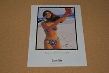 1992 Print Ad Keep our beaches Beautiful lady bikini Jantzen Swim pinup bathing