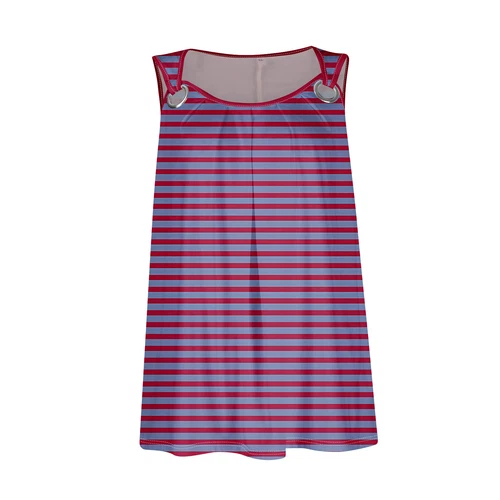 Summer Womens Tank Tops Casual Flowy Ladies Sleeveless Pleated Striped Tunics - Bild 14 von 24