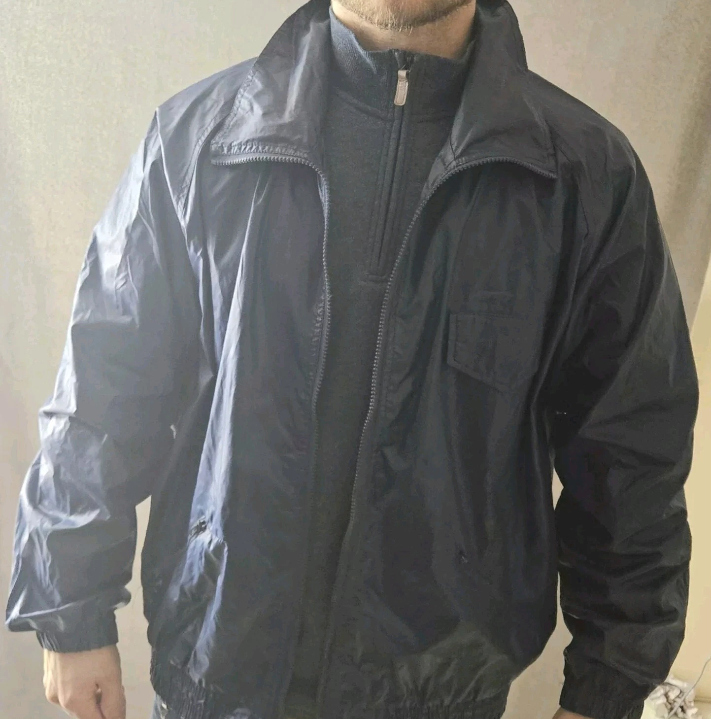Vtg Turnburry Classics Windbreaker Rain Coat Jacket Size XL Mens