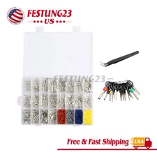 739Pcs Automotive Electrical Connector Pins Kit Terminal Removal Tool Wire Seals