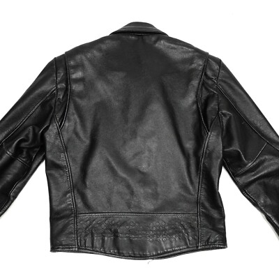 OPEN ROAD Collection Motorcycle Leather Jacket 38 Black