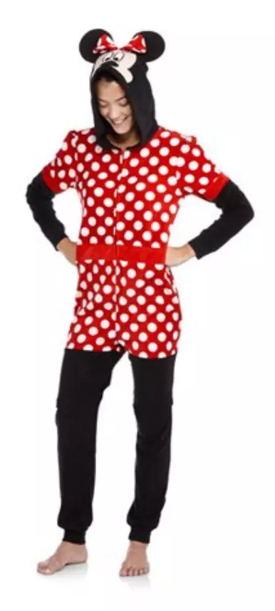 Disney Minnie Mouse Pajama Night Union Suit OneZ Sleeper Zip