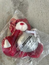 Hersheys Kiss Talking Bear Stuffed Plush 2005 Battery Operated Valentines red