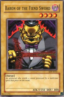Yu-Gi-Oh-Karte - Baron of the fiend sword