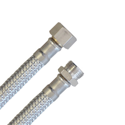 3/8''ÜM x 3/8''AG Sanitär Verbindungsschlauch Schlauch Panzerschlauch 15cm bis 4m