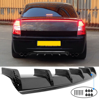 For Chrysler 300 300S SRT8 Rear Diffuser Bumper Lip Splitter Spoiler Carbon