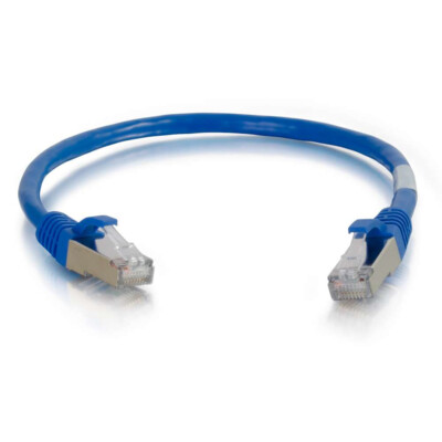 C2G Geschirmtes Snagless Cat6 Ethernet-Netzwerkkabel - Blau - 5ft 