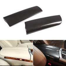 2x Carbon Mittelarmlehne Armlehne ABS Deckel Trim Für BMW 7er F01 F02 2009-2015